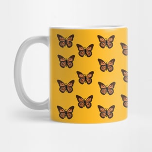 Orange Monarch Butterfly Mug